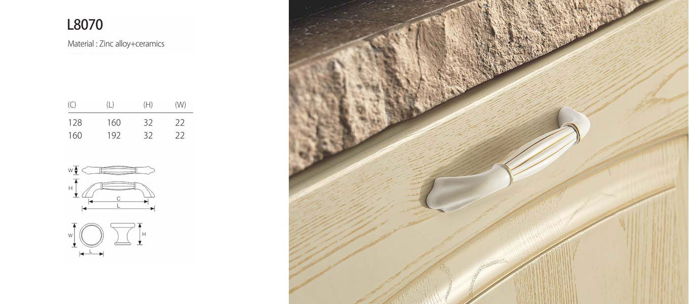 ceramic cabinet handle l8070 4